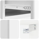vidaXL Fali oldaltábla Magasfényű Fehér 59 x 34,5 x 17 cm Szerelt Fa