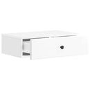 vidaXL Fali oldaltábla Magasfényű Fehér 59 x 34,5 x 17 cm Szerelt Fa