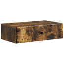 vidaXL Fali oldaltábla Füstös Tölgy 59 x 34,5 x 17 cm Szerelt Fa