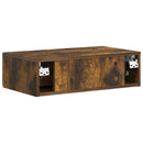 vidaXL Fali oldaltábla Füstös Tölgy 59 x 34,5 x 17 cm Szerelt Fa