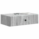 vidaXL Fali oldaltábla Szürke Sonoma 59 x 34,5 x 17 cm Szerelt Fa