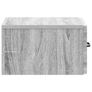 vidaXL Fali oldaltábla Szürke Sonoma 59 x 34,5 x 17 cm Szerelt Fa