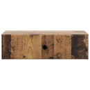 vidaXL Fali oldaltábla Antik Fa 59 x 34,5 x 17 cm Szerelt Fa