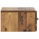 vidaXL Fali oldaltábla Antik Fa 59 x 34,5 x 17 cm Szerelt Fa