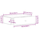 vidaXL Fali oldaltábla Antik Fa 59 x 34,5 x 17 cm Szerelt Fa