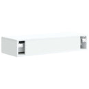 vidaXL Fali oldaltábla Fehér 87,5 x 34,5 x 17 cm Szerelt Fa