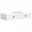 vidaXL Fali oldaltábla Fehér 87,5 x 34,5 x 17 cm Szerelt Fa