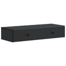 vidaXL Fali oldaltábla Fekete 87,5 x 34,5 x 17 cm Szerelt Fa