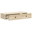 vidaXL Fali oldaltábla Sonoma Tölgy 87,5 x 34,5 x 17 cm Szerelt Fa