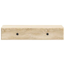 vidaXL Fali oldaltábla Sonoma Tölgy 87,5 x 34,5 x 17 cm Szerelt Fa