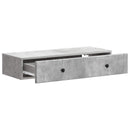 vidaXL Fali oldaltábla Betonszürke 87,5 x 34,5 x 17 cm Szerelt Fa