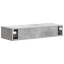 vidaXL Fali oldaltábla Betonszürke 87,5 x 34,5 x 17 cm Szerelt Fa