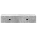 vidaXL Fali oldaltábla Betonszürke 87,5 x 34,5 x 17 cm Szerelt Fa