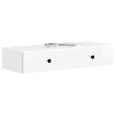 vidaXL Fali oldaltábla Magasfényű Fehér 87,5 x 34,5 x 17 cm Szerelt Fa