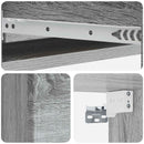 vidaXL Fali oldaltábla Szürke Sonoma 87,5 x 34,5 x 17 cm Szerelt Fa