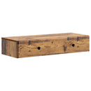 vidaXL Fali oldaltábla Antik Fa 87,5 x 34,5 x 17 cm Szerelt Fa