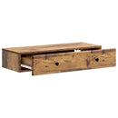 vidaXL Fali oldaltábla Antik Fa 87,5 x 34,5 x 17 cm Szerelt Fa