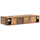 vidaXL Fali oldaltábla Antik Fa 87,5 x 34,5 x 17 cm Szerelt Fa