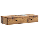 vidaXL Fali oldaltábla Antik Fa 87,5 x 34,5 x 17 cm Szerelt Fa