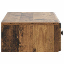 vidaXL Fali oldaltábla Antik Fa 87,5 x 34,5 x 17 cm Szerelt Fa