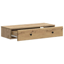 vidaXL Fali oldaltábla Kézműves Tölgy 87,5 x 34,5 x 17 cm Szerelt Fa