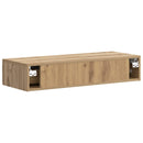 vidaXL Fali oldaltábla Kézműves Tölgy 87,5 x 34,5 x 17 cm Szerelt Fa