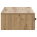 vidaXL Fali oldaltábla Kézműves Tölgy 87,5 x 34,5 x 17 cm Szerelt Fa