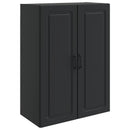 vidaXL Fali szekrény Fekete 66 x 34,5 x 90 cm Szerelt Fa