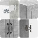 vidaXL Fali szekrény Betonszürke 66 x 34,5 x 90 cm Szerelt Fa