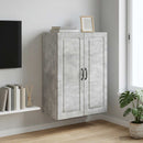 vidaXL Fali szekrény Betonszürke 66 x 34,5 x 90 cm Szerelt Fa