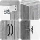 vidaXL Fali szekrény Szürke Sonoma 66 x 34,5 x 90 cm Szerelt Fa