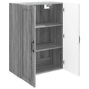 vidaXL Fali szekrény Szürke Sonoma 66 x 34,5 x 90 cm Szerelt Fa