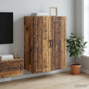 vidaXL Fali szekrény Antik Fa 66 x 34,5 x 90 cm Szerelt Fa