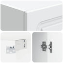 vidaXL Fali szekrény Fehér 33 x 34,5 x 90 cm Szerelt Fa