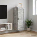 vidaXL Fali szekrény Betonszürke 33 x 34,5 x 90 cm Szerelt Fa