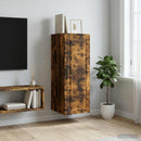 vidaXL Fali szekrény Füstös Tölgy 33 x 34,5 x 90 cm Szerelt Fa
