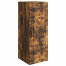 vidaXL Fali szekrény Füstös Tölgy 33 x 34,5 x 90 cm Szerelt Fa