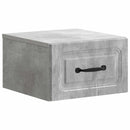vidaXL Fali éjjeli szekrény 2 db Betonszürke 34,5 x 33 x 20 cm
