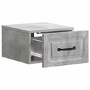 vidaXL Fali éjjeli szekrény 2 pcs Betonszürke 34,5 x 33 x 20 cm