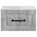 vidaXL Fali éjjeli szekrény 2 db Betonszürke 34,5 x 33 x 20 cm
