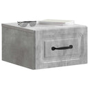 vidaXL Fali éjjeli szekrény 2 pcs Betonszürke 34,5 x 33 x 20 cm