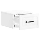 vidaXL Fali éjjeli szekrény 2 pcs Magasfényű Fehér 34,5 x 33 x 20 cm