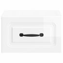 vidaXL Fali éjjeli szekrény 2 pcs Magasfényű Fehér 34,5 x 33 x 20 cm