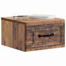 vidaXL Fali éjjeli szekrény Antik Fa 34,5 x 33 x 20 cm Szerelt Fa