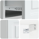 vidaXL Fali éjjeli szekrény 2 db Fehér 49 x 34,5 x 20 cm Szerelt Fa
