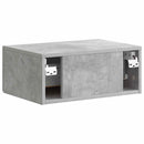 vidaXL Fali éjjeli szekrény Betonszürke 49 x 34,5 x 20 cm Szerelt Fa