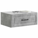 vidaXL Fali éjjeli szekrény Betonszürke 49 x 34,5 x 20 cm Szerelt Fa