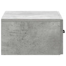 vidaXL Fali éjjeli szekrény Betonszürke 49 x 34,5 x 20 cm Szerelt Fa