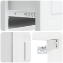 vidaXL Fali éjjeli szekrény 2 pcs Magasfényű Fehér 49 x 34,5 x 20 cm