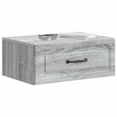 vidaXL Fali éjjeli szekrény Szürke Sonoma 49 x 34,5 x 20 cm Szerelt Fa
